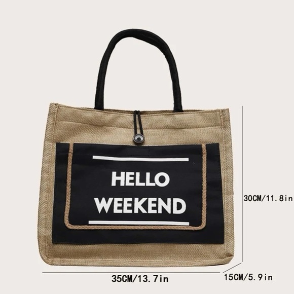 🌺Hello Weekend Tote Bag🌺 - Picture 4 of 4